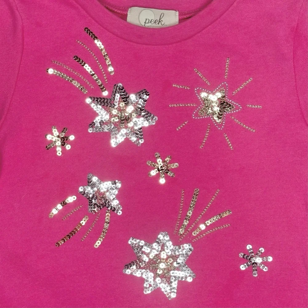 Peek Sequin Shooting Stars‎ Sweatshirt And Tulle Dress